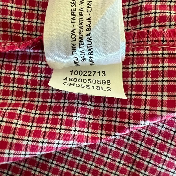 Ariat Pro Series Short Sleeve Button Down Shirt Men’s Large Red Plaid - Picture 6 of 8